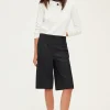 Pablo Bermuda en laine mélangée - NADINE Noir Flash Sale