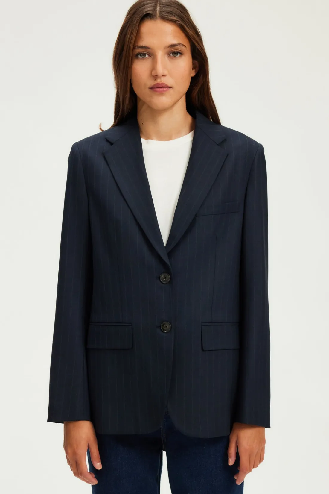 Pablo Blazer à fines rayures - MAENDRA Marine Store