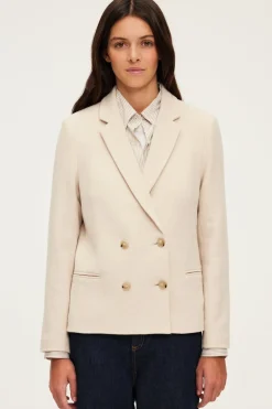 Pablo Blazer croisé écru - MAGALIE Naturel Hot
