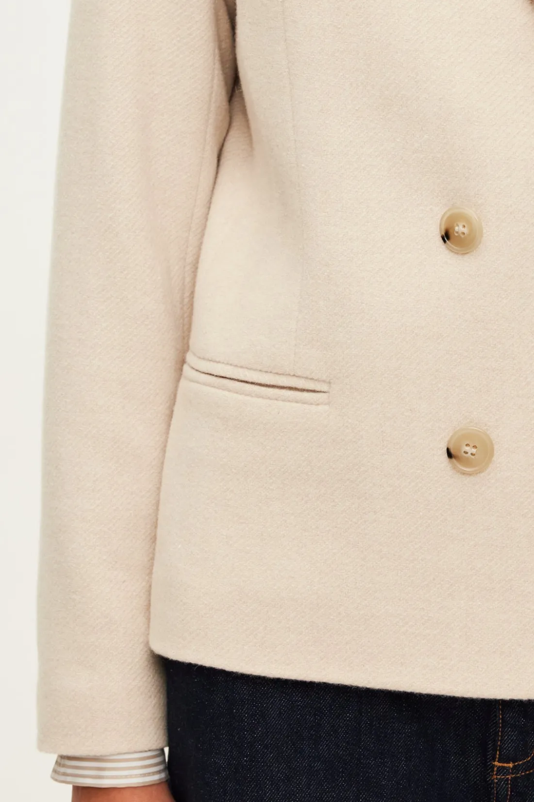 Pablo Blazer croisé écru - MAGALIE Naturel Hot