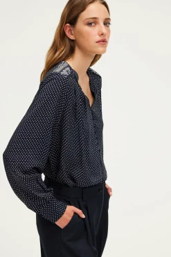 Pablo Blouse fluide imprimée - BELYS Marine Sale