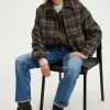 Pablo Blouson à carreaux en laine - MARELLE Caramel Online