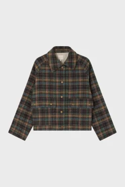 Pablo Blouson à carreaux en laine - MARELLE Caramel Online
