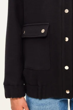 Pablo Blouson à col montant en laine - MATTEA Marine Clearance