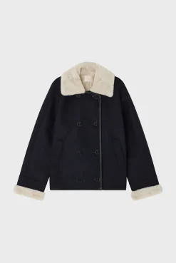 Pablo Blouson à fausse fourrure - LEANDRA Marine Sale