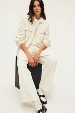 Pablo Blouson court en tweed - MARGUERITE Ecru Outlet