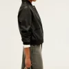 Pablo Blouson en cuir d'agneau - BESS Noir Shop
