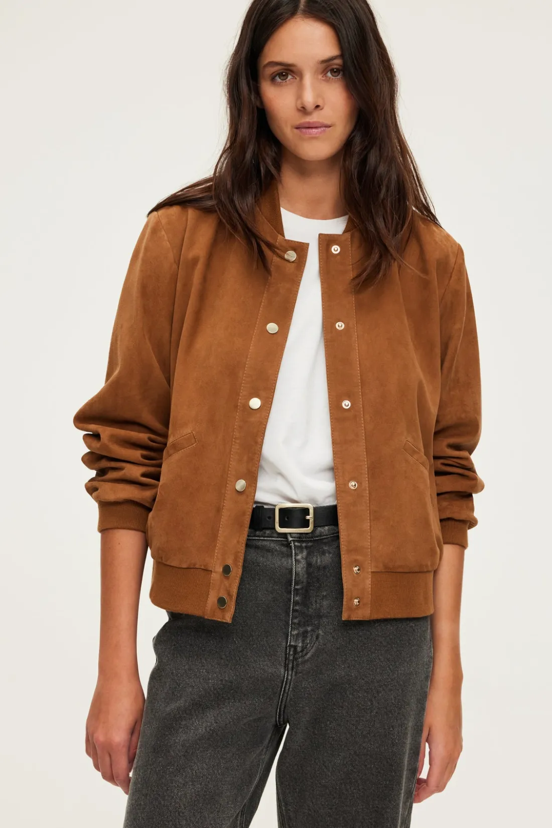 Pablo Bomber en chèvre velours - JOSLYNN Cigare Best Sale