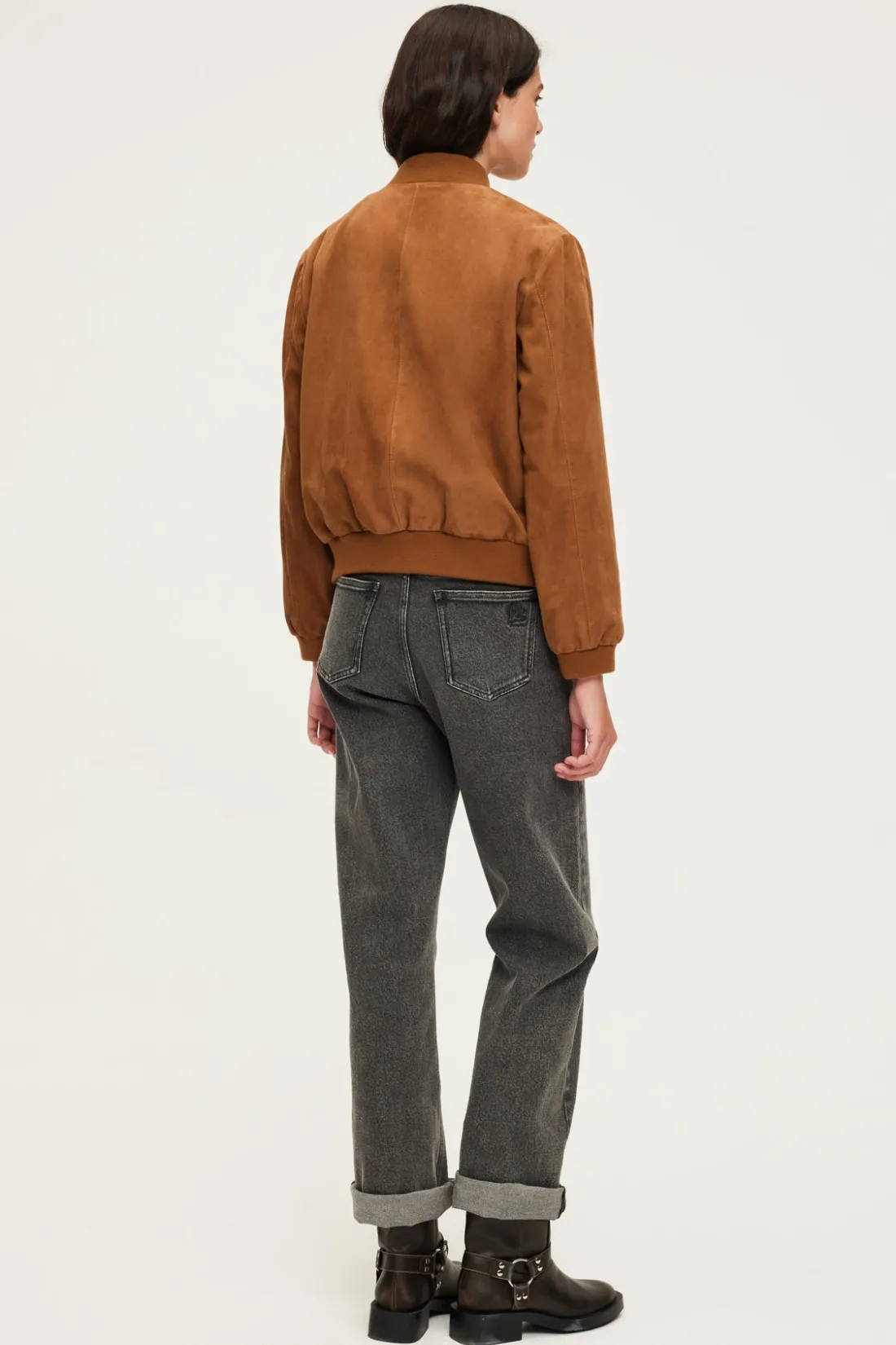 Pablo Bomber en chèvre velours - JOSLYNN Cigare Best Sale