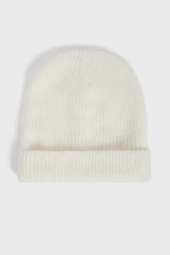 Pablo Bonnet à côtes Ecru Flash Sale