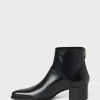 Pablo Boots es à talon en cuir - AXEL Noir Best Sale