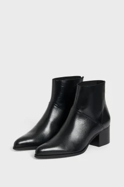 Pablo Boots es à talon en cuir - AXEL Noir Best Sale