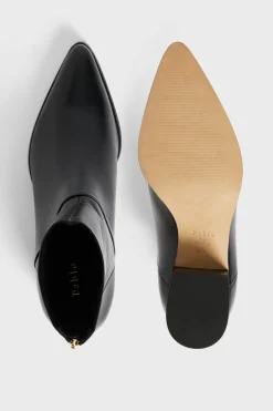 Pablo Boots es à talon en cuir - AXEL Noir Best Sale