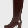 Pablo Bottes en cuir à talon - LIZZIE Marron Best Sale