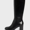 Pablo Bottes en cuir à talon - LIZZIE Noir Flash Sale