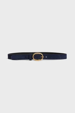 Pablo Ceinture en cuir velours - ROMA Marine Online