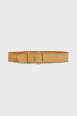 Pablo Ceinture large en cuir velours - BONNIE Camel Store