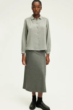 Pablo Chemise en laine mélangée - BERMA GrisChiné Cheap