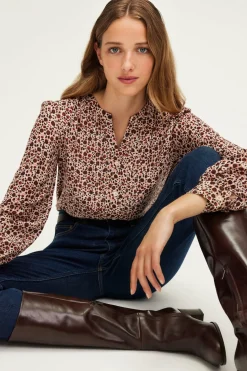 Pablo Chemise fluide à fleurs - BERNIKE Naturel Cheap