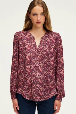 Pablo Chemise jacquard à fleurs - BELISSANDE Rose Discount