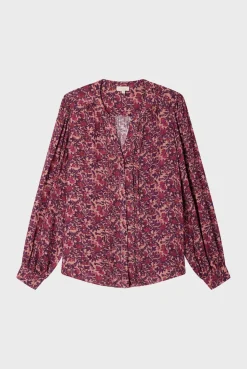Pablo Chemise jacquard à fleurs - BELISSANDE Rose Discount