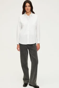 Pablo Chemise unie en coton - ANNABELLE Blanc Cheap