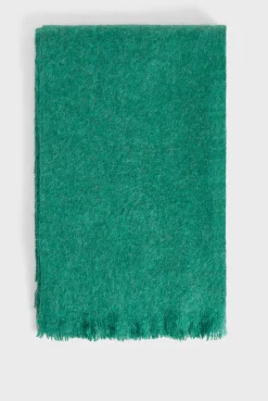 Pablo Echarpe unie en mohair mélangé - DELILA Vert Clearance