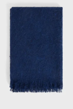 Pablo Echarpe unie en mohair mélangé - DELILA Encre Hot