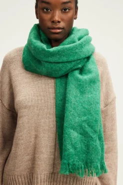 Pablo Echarpe unie en mohair mélangé - DELILA Vert Clearance