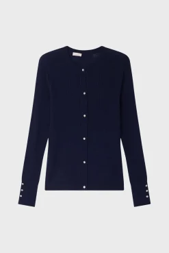 Pablo Gilet à côtes et strass - JAZIA Marine Flash Sale