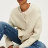 Pablo Gilet écru à boutons dorés - JOURDIE Ecru Clearance