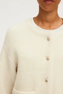 Pablo Gilet écru à boutons dorés - JOURDIE Ecru Clearance