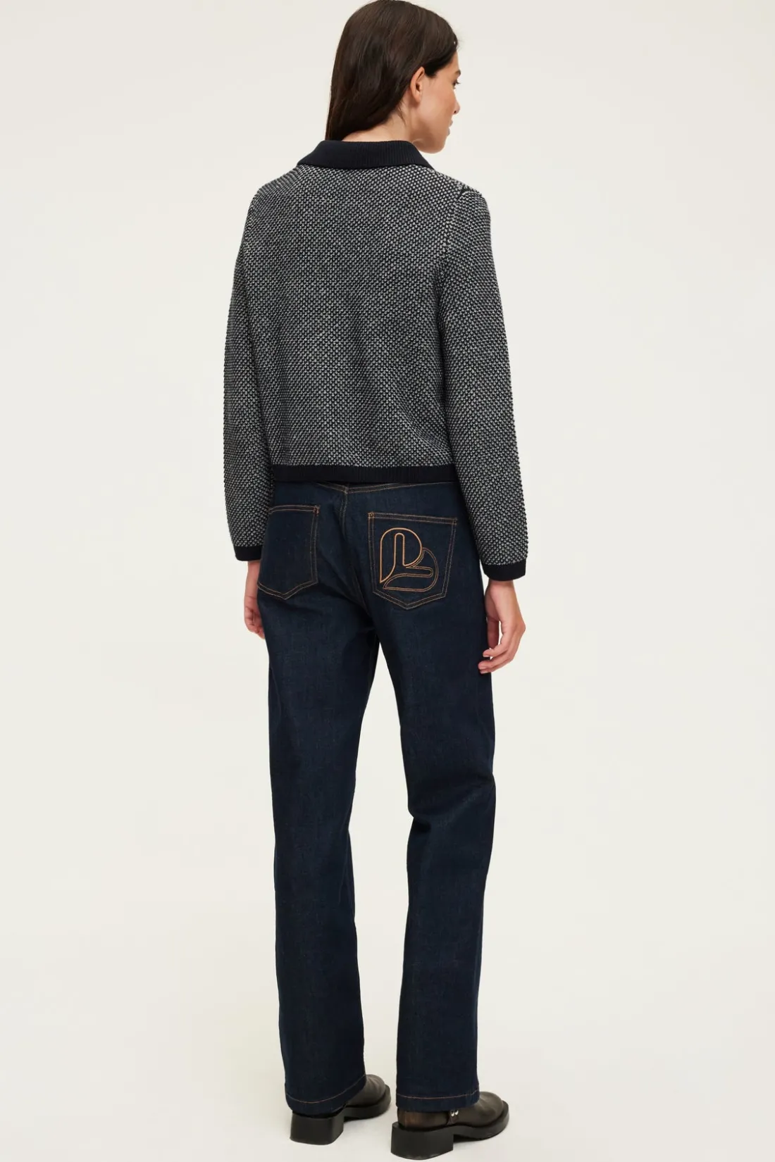 Pablo Gilet en laine à col polo - JAN Marine Discount