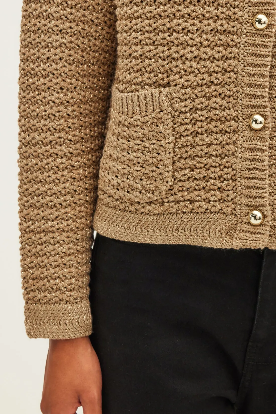 Pablo Gilet en maille dée - JOEY Or Fashion