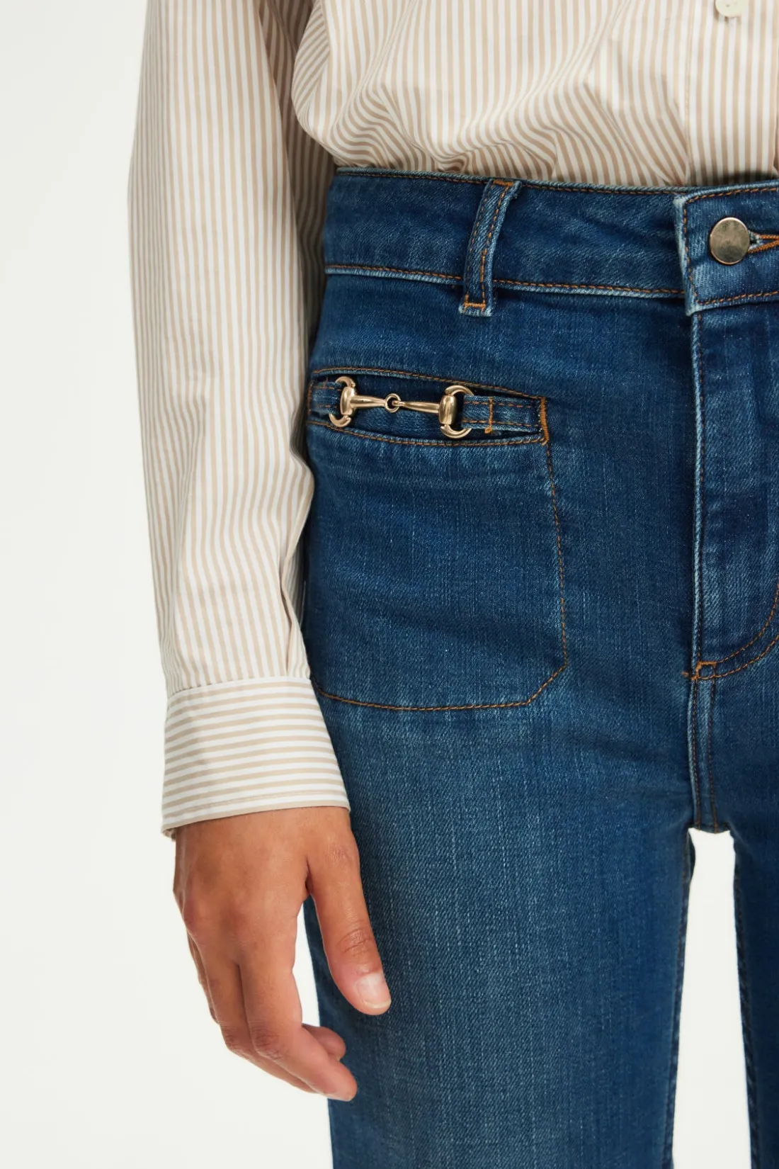 Pablo Jean flare brut à boucles - CLAUDETTE Jeans Clearance