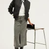 Pablo Jupe midi en denim - CLAUDIA anthracite Cheap