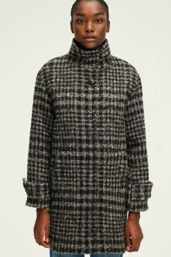 Pablo Manteau col montant à carreaux - LYSANDRE Marine Outlet