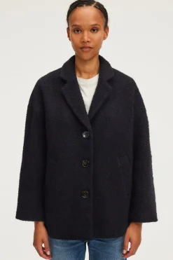 Pablo Manteau court en tweed lurex - LILA Marine Online