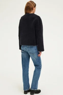 Pablo Manteau court réversible en peau lainée - LISON Marine Discount