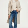 Pablo Manteau droit en laine - LORELIA Ficelle Best Sale