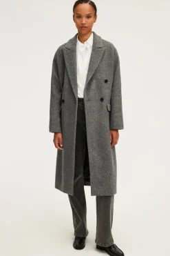 Pablo Manteau long à chevrons - LINE Grismoyen Cheap