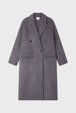 Pablo Manteau long à chevrons - LINE Grismoyen Cheap