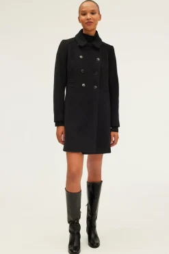 Pablo Manteau mi-long cintré - LIORA Noir Online