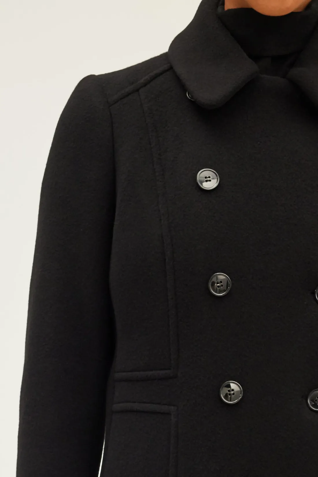 Pablo Manteau mi-long cintré - LIORA Noir Online