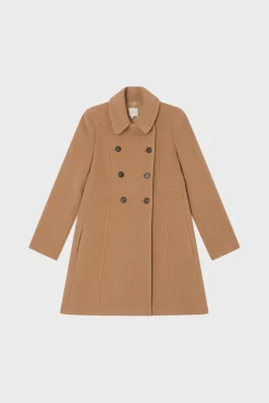 Pablo Manteau mi-long cintré - LIORA Camel Hot