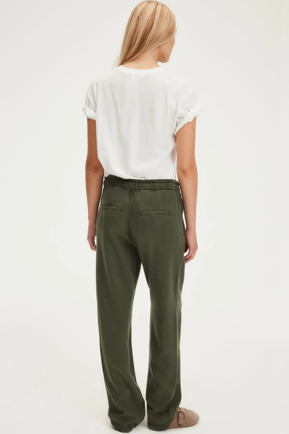Pablo Pantalon cargo - NETTIE Kaki Discount