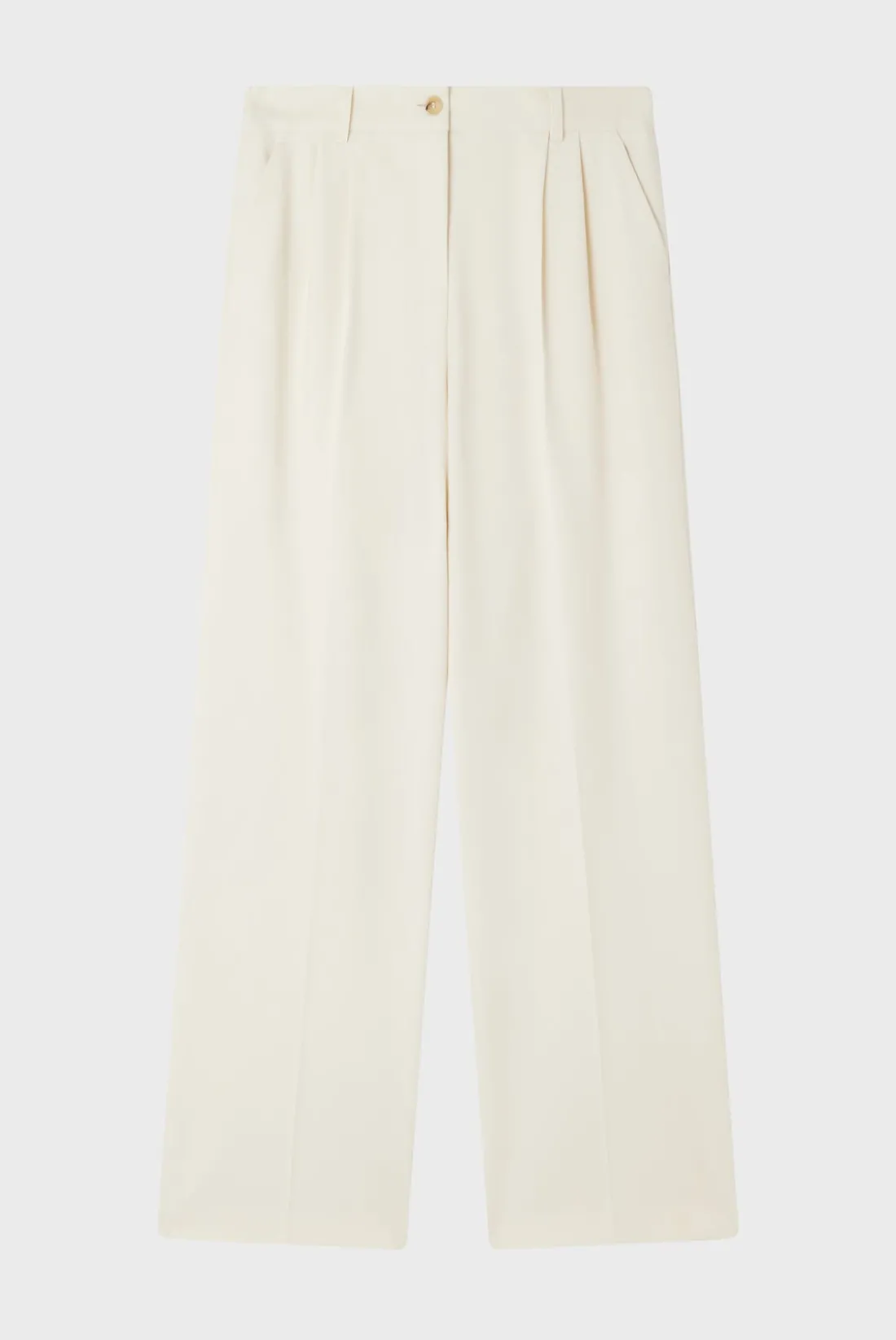 Pablo Pantalon carotte uni - NOUAILA Ecru Clearance