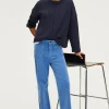Pablo Pantalon droit en velours ciel - NANETTE Bleuciel Sale