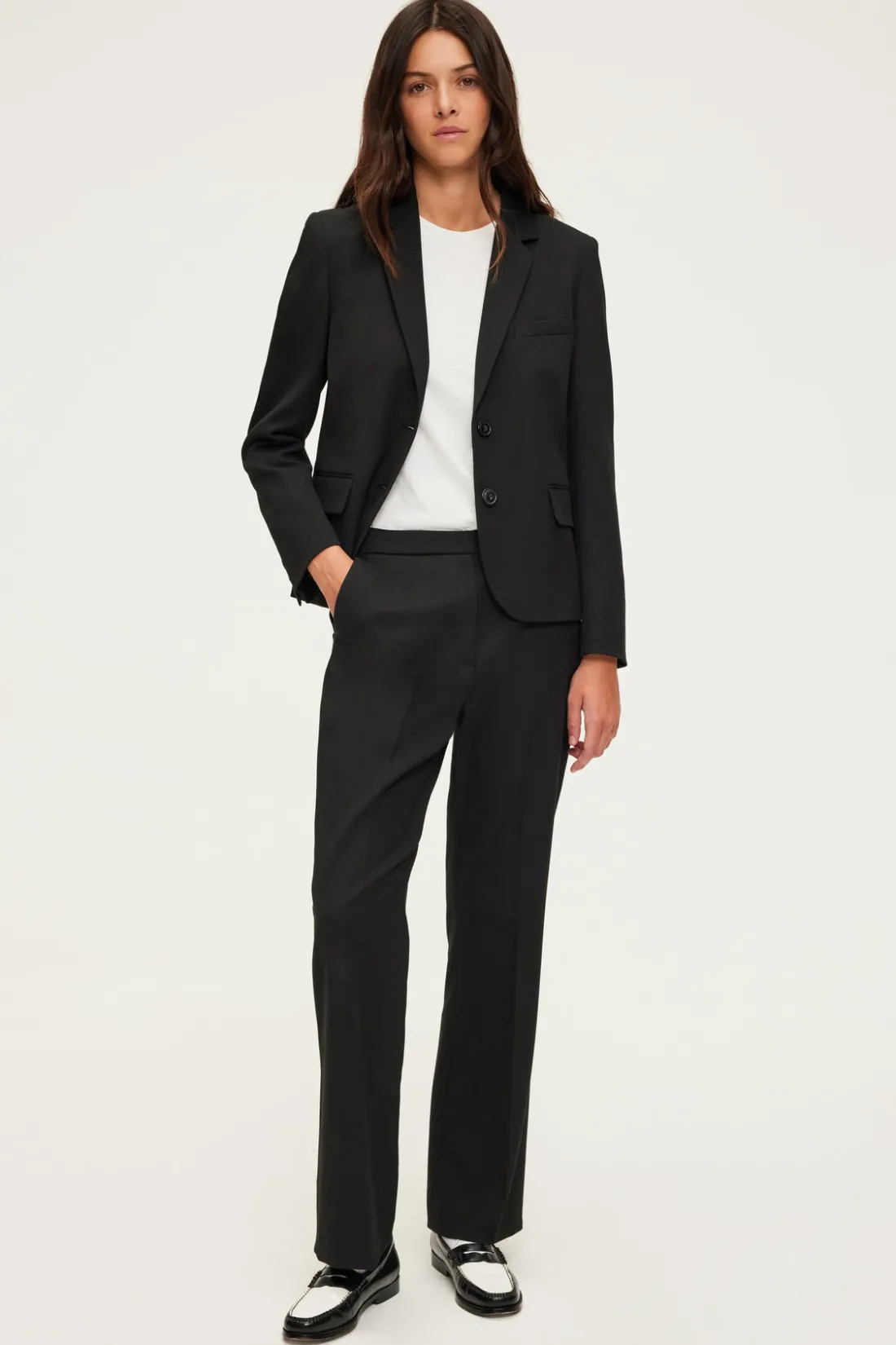 Pablo Pantalon droit élastiqué - NIHAL Noir Outlet