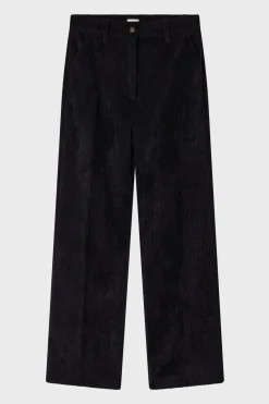 Pablo Pantalon en velours fluide - NADIA Noir Hot